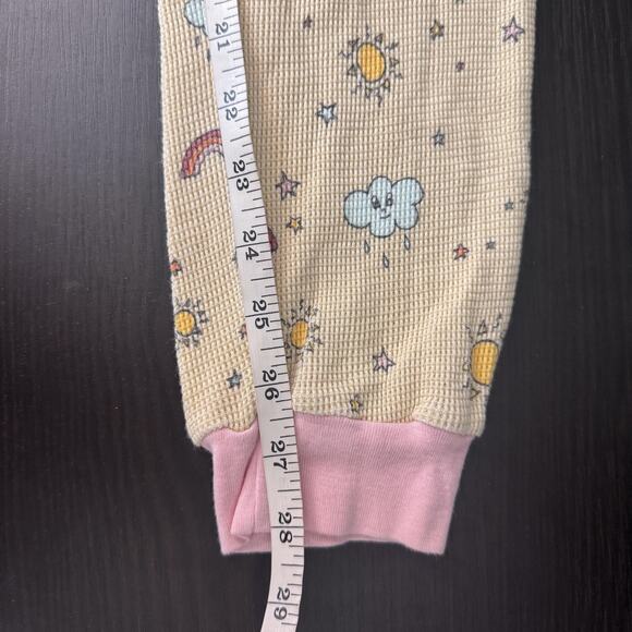 Hello Nite Pajamas Womens Small Rainbow Cloud Knit Hooded One Piece Jumpsuit NEW - Picture 9 of 10